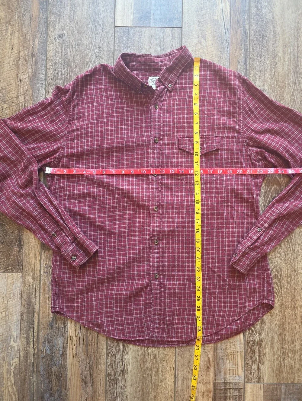 J.Crew - Heavyweight Flannel Workshirt 2-Shirt Bundle - Large - Red & Grey Blue